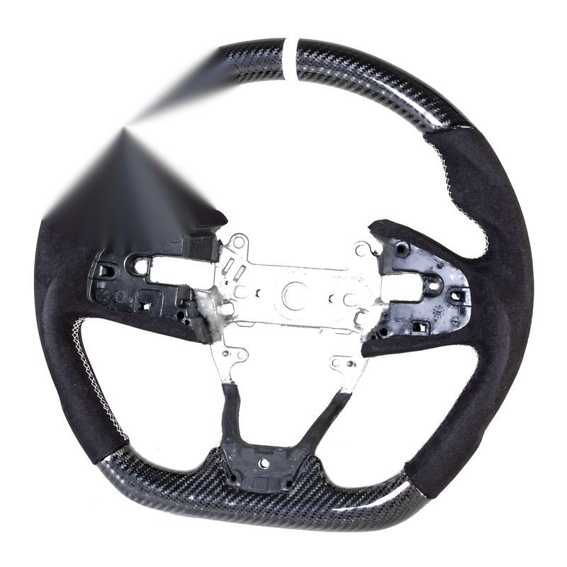 Honda Civic Flat Bottom Carbon Suede Steering Wheel (2016-2020)
