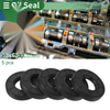 Oil Seal TG4 Lip Seal Rotary Shaft NBR Rubber 30x62x12mm Black 5 Pcs