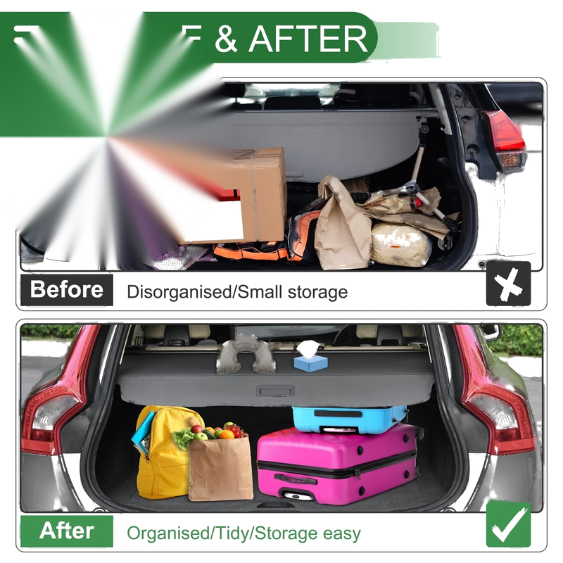 Lexus RX350 RX450H 2004-2009 - Gloss Black Retractable Cargo Cover