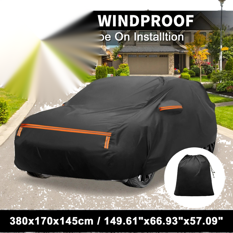 Toyota Passo with Zipper Waterproof Aluminum Film Cotton Car Cover