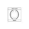 Landcruiser FZJ70 FZJ73 FZJ75 Full Set of 4 Rear Brake Shoes Linings Pads