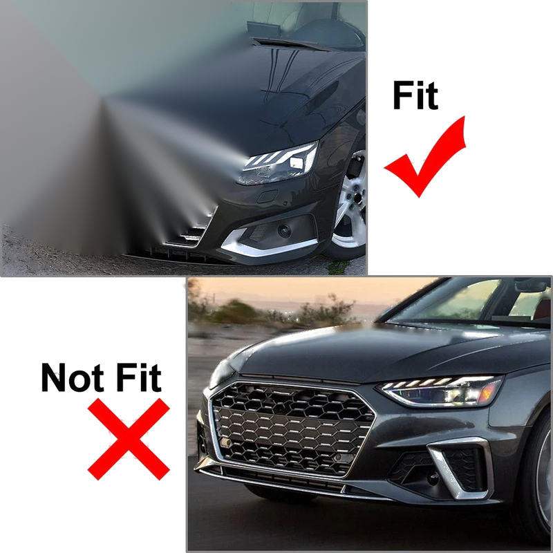 Audi A4L Front Bumper Fog Light Grille Cover Trim (2020-2022)