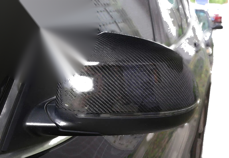 BMW X3 X4 X5 X6 F15 F16 F25 F26 Real Carbon Fiber Side Mirror Cover Caps