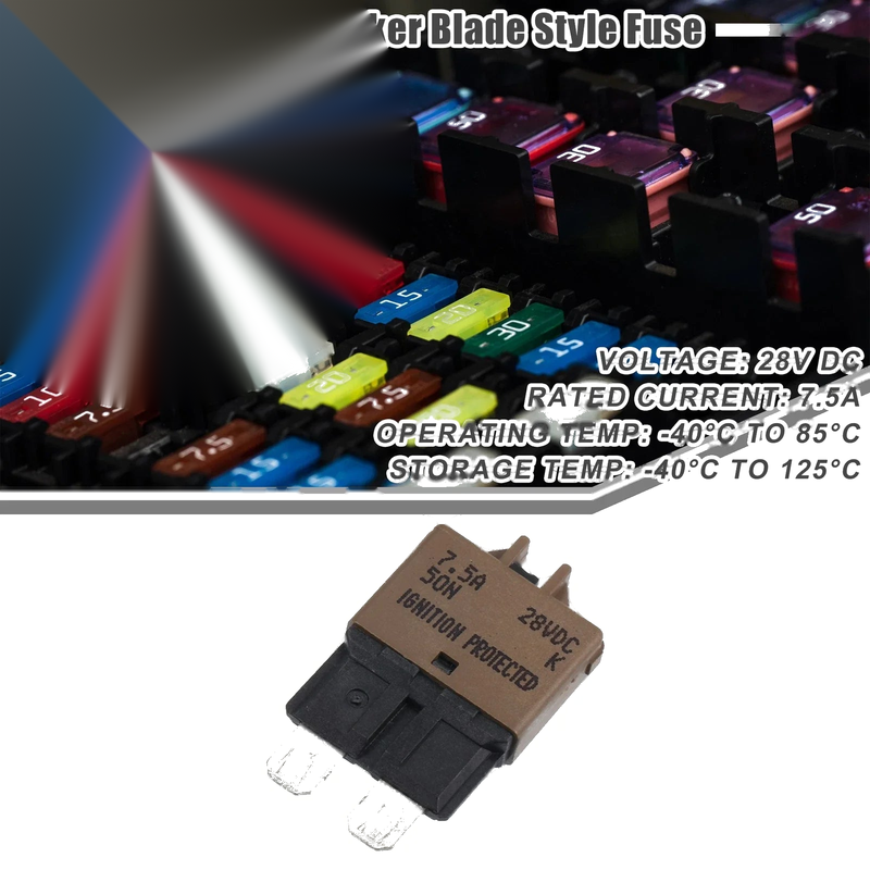 Car Marine Circuit Breaker / Blade Style Fuse / 7.5A Resettable