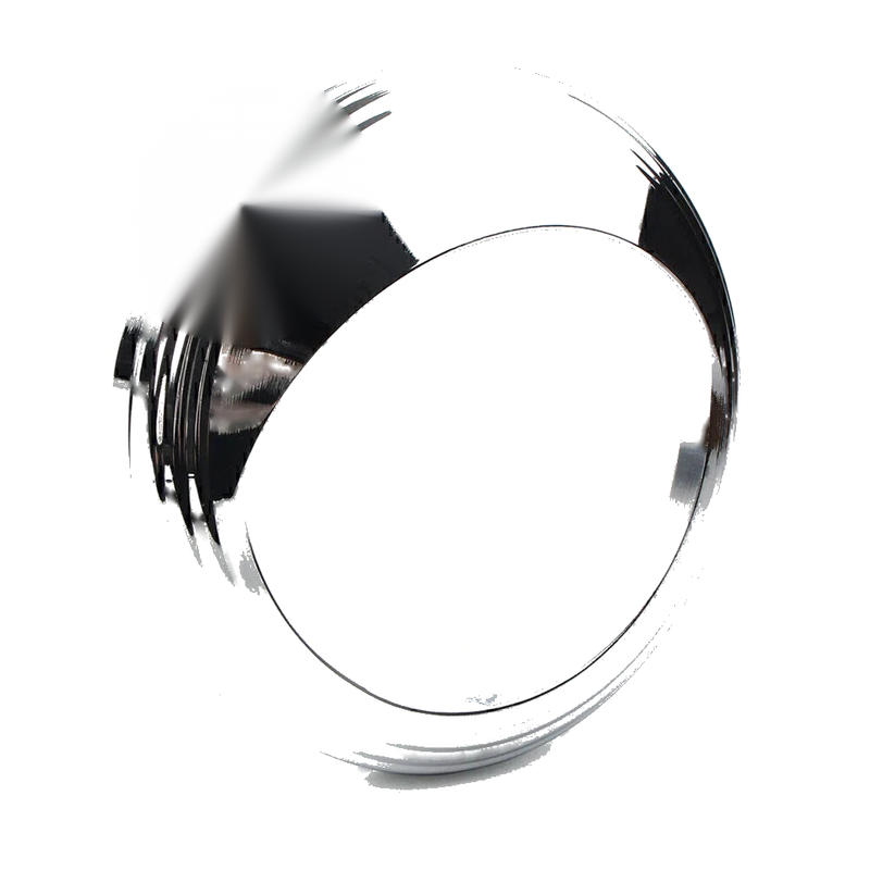 Harley 5" Speedometer 1 Pc Aluminum Chrome Trim Ring Visor Cover