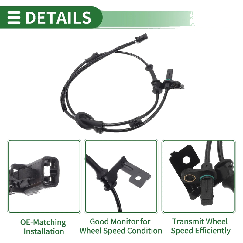 Kia Forte L4 1.8L Right Rear ABS Wheel Speed Sensor (2010-2013)