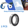 6804VV Deep Groove Ball Bearings 20x32x7mm Silver Tone Black