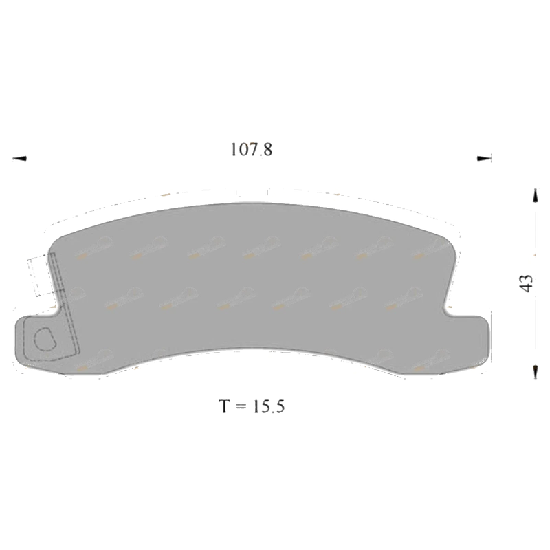 Toyota Corolla AE96 Rear Disc Brake Pad Set (1992–1994)