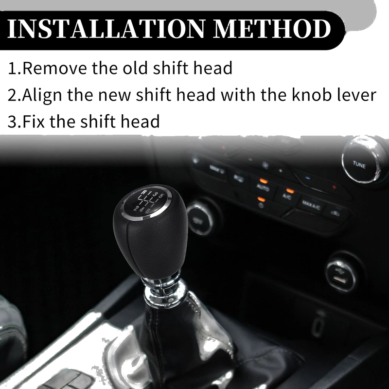 Chevy Cruze Faux Leather 6 Speed Manual Gear Shifter Knob (2008-2012)