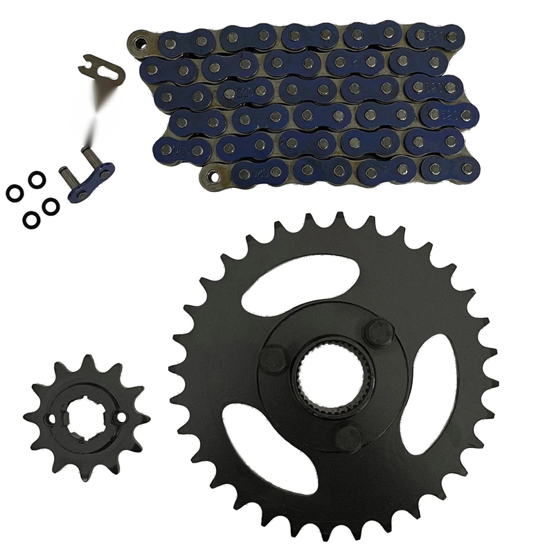 Polaris RZR 170 Blue 520x60 O-Ring Chain & 12/32 Sprockets (2009–2016)