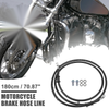 Motorcycle with Spring Protection Brake Line Oil Hose Pipe 180cm