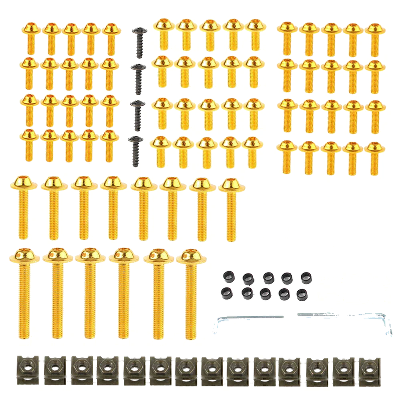 Kawasaki Ninja ZX6R ZX7R ZX9R ZX14 Fairing Bolt Kit