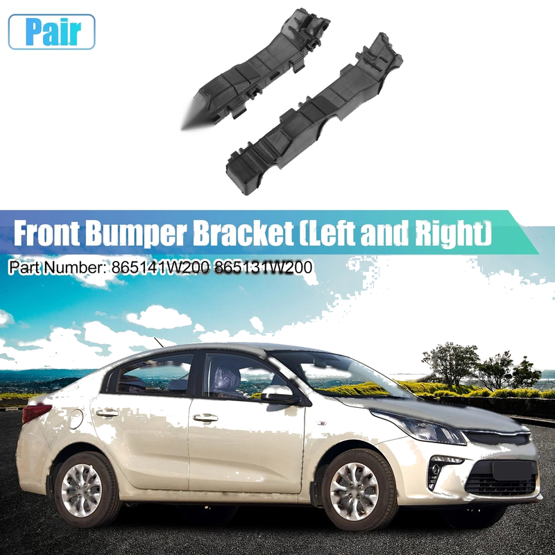 Kia Rio EX LX (2012-2017) - 1 Pair Front Bumper Brackets