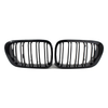 BMW 3 Series E46 Coupe / Cabrio Gloss Black Double Slat Front Bumper Grille