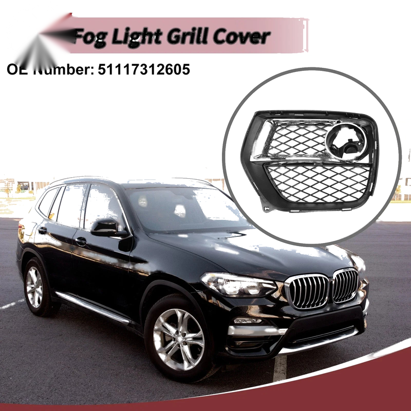 BMW X6 1 Pc Front Left Fog Light Grill (2012-2014)