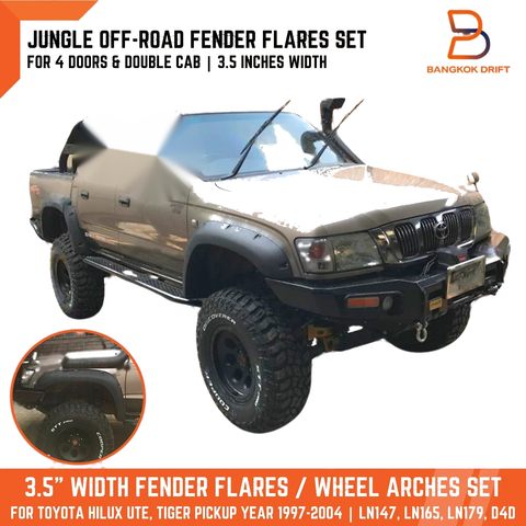 Toyota Hilux Tiger D4D 3.5" Jungle Fender Flares (1997-2004)