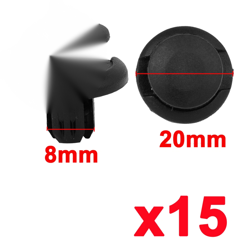 Honda Accord 8mm Nylon Rivet Fasteners (15 Pcs) (2003-2007)