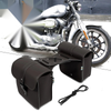 Motorcycle Pair Side Bag Saddlebag with Quick Release Buckles Dark Brown