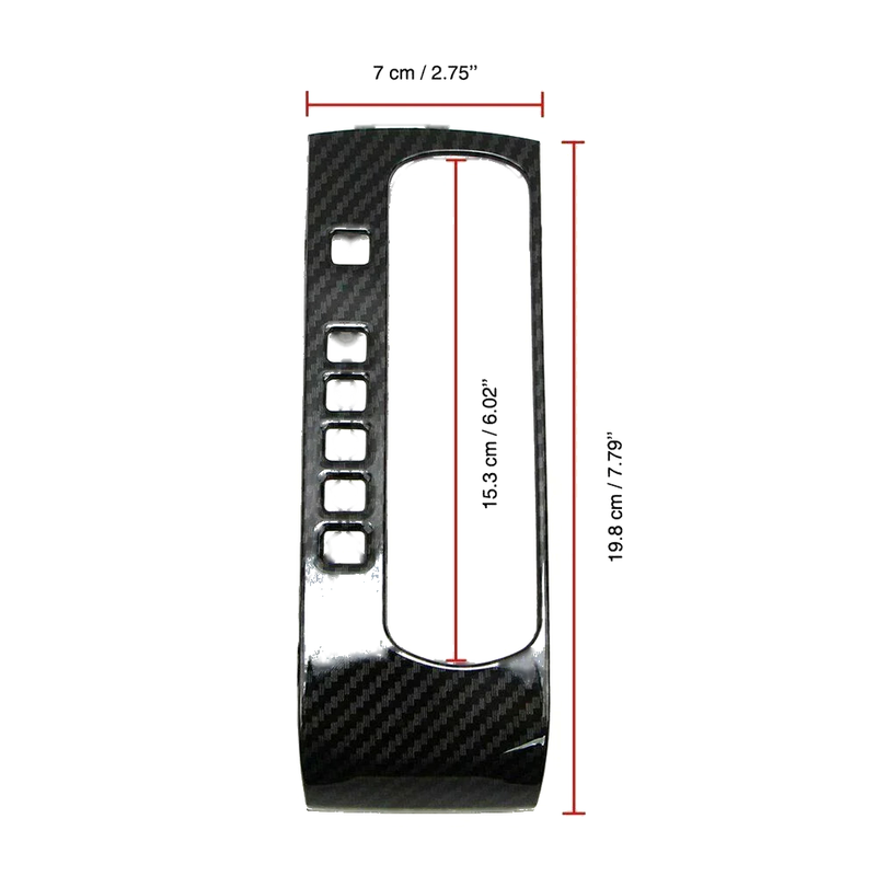 Honda Civic Carbon Fiber Console Shift Panel Cover (2016–2020)