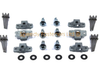 Motorcycle Fairings Dzus Fasteners 17mm x6 Silver Posi Head Fastener