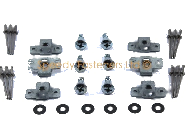Motorcycle Fairings Dzus Fasteners 17mm x6 Silver Posi Head Fastener