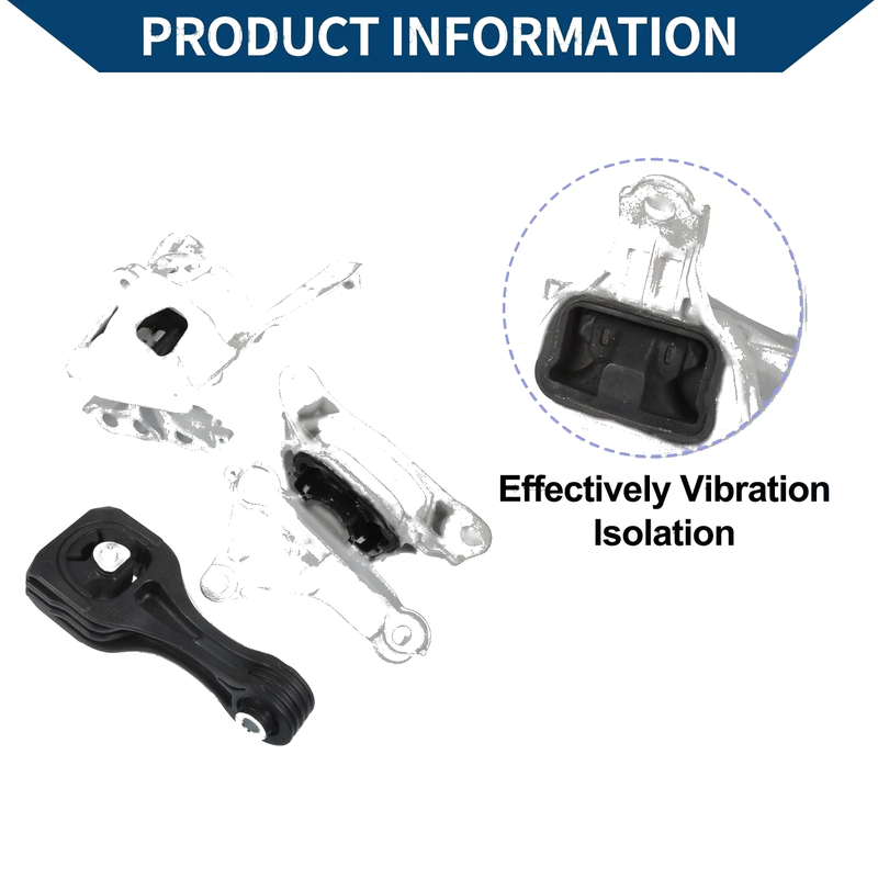 Honda Civic L4 2.0L Automatic CVT Engine Motor Trans Mount Set (2016-2020)