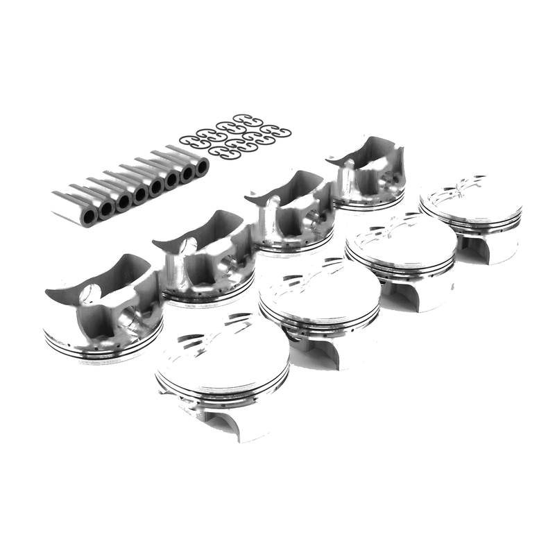 Chevy LS2 4.000" Bore 1.065" .927" Flat Top Forged Pistons