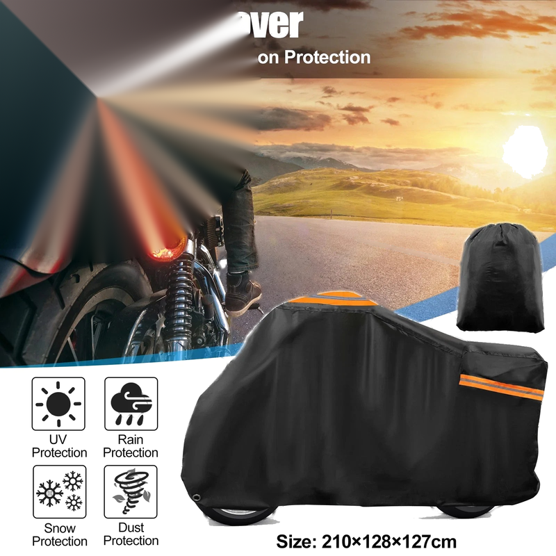 Harley Iron 883 Sportster Cruisers Black Motorcycle Cover Waterproof