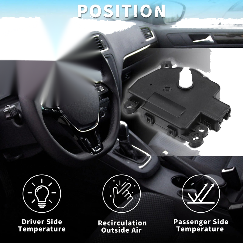 Ford Fiesta 2 x HVAC Heater Blend Door Actuators (2011-2019)