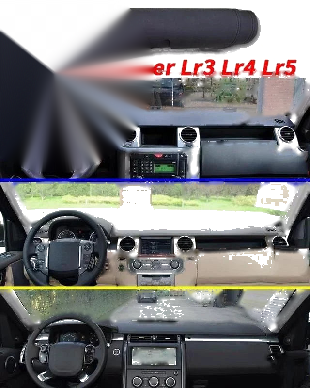 Land Rover LR3 LR4 LR5 Leather Dashboard Cover Dash Protector Pad Mat Black