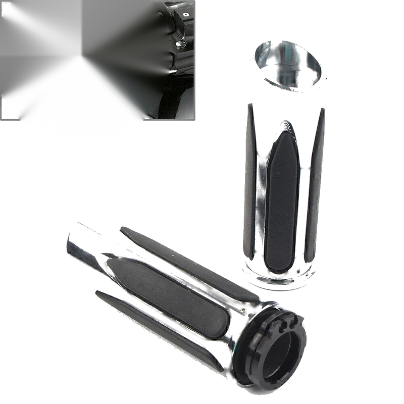 Harley Touring Road Electra Glide Softail Chrome Handlebar Hand Grips
