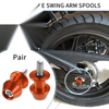 Motorbike 1 Pair Swingarm Spools 8mm CNC Swing Arm Sliders Stand Orange