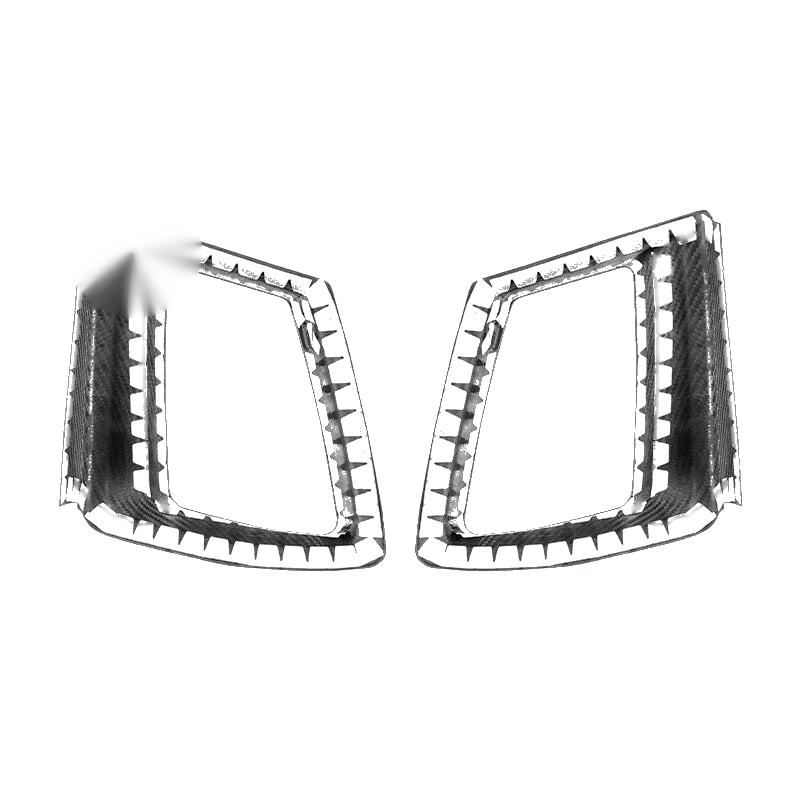 Ford Mustang 2024 Carbon Fiber Front Grille Side Air Vent Frame Trim