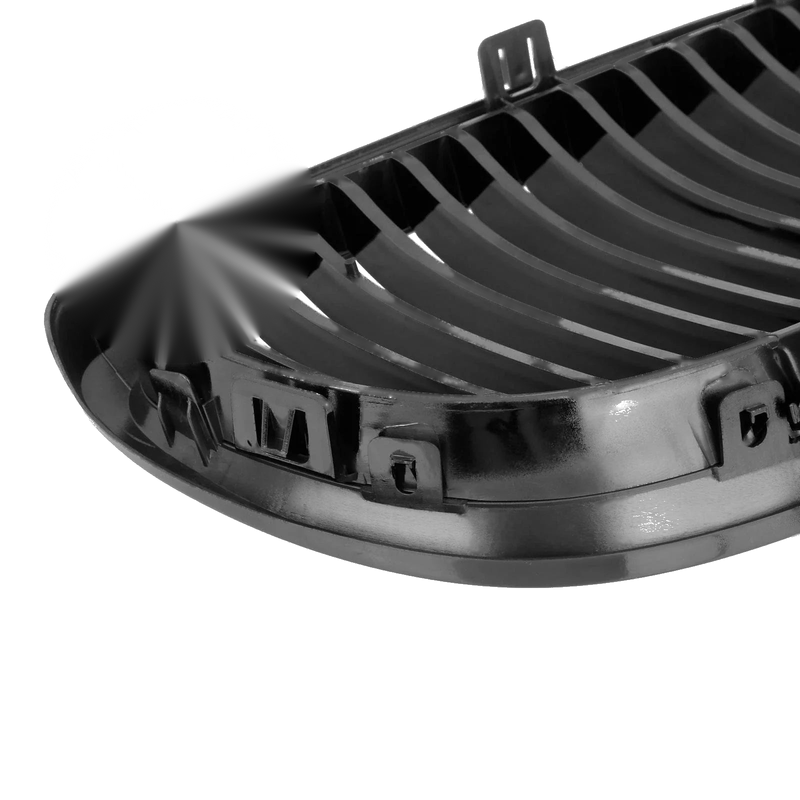 BMW E92 2 Door Front Kidney Grille Gloss Black (2007 - 2010)