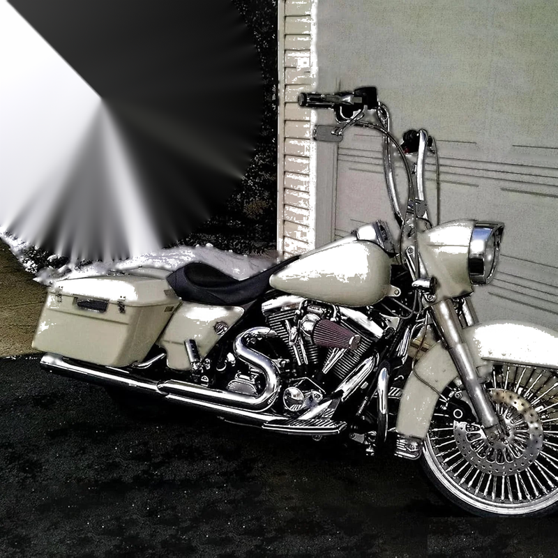 Harley Cruiser Chopper Bobber Chrome Rectangle Rearview Mirrors