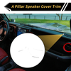Jeep Wrangler JL JLU (2018-2024) Silver Tone A Pillar Speaker Cover Trim