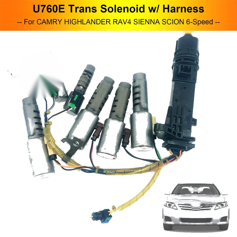 Toyota RAV4 Highlander Sienna Lexus U760E Solenoid w/ Harness (2006-2019)