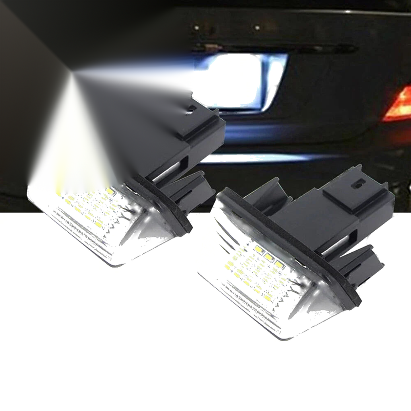 Peugeot 206 / 207 / 307 / 308, Citroen C3 / C4 / C5 / C6 18 LED License Plate Lights (2000-2023)