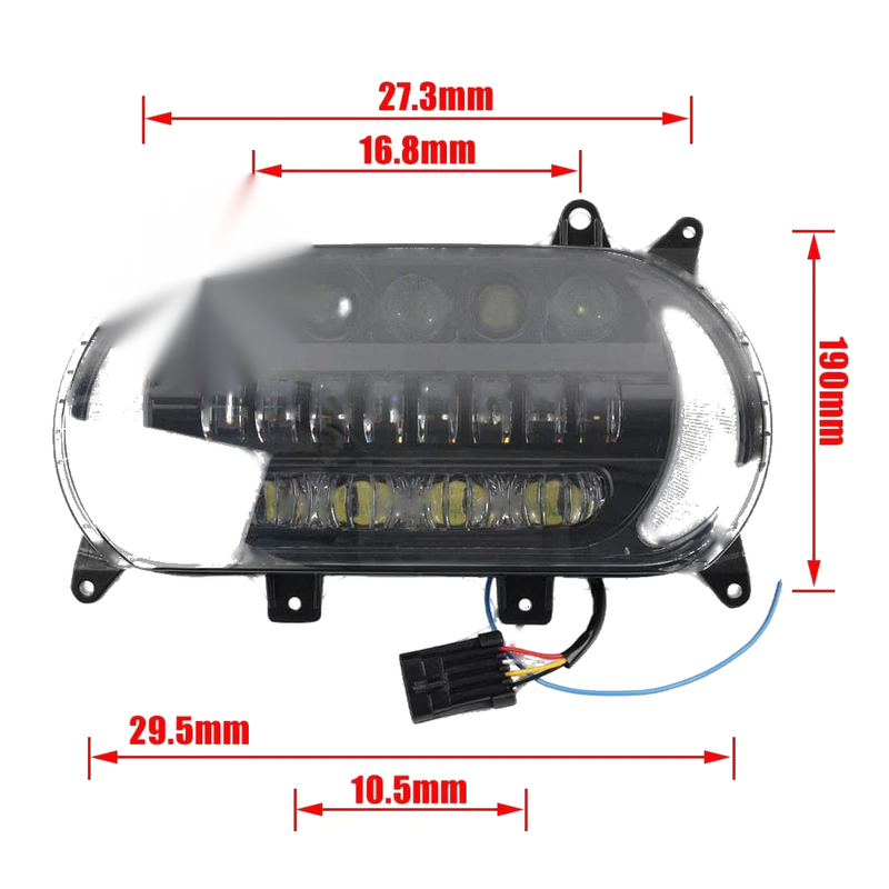 Harley Road Glide FLTR FLTRXS LED DRL Headlight (2015-2023)