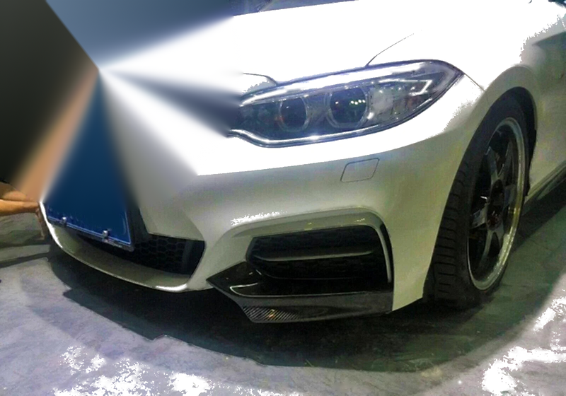 BMW F22 M235i M240i M Sport 2 x Front Side Spoiler Covers (2014-2021)