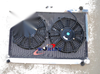 Nissan Skyline S13 R32 Aluminum Radiator +  10" Fans (1989-1994)