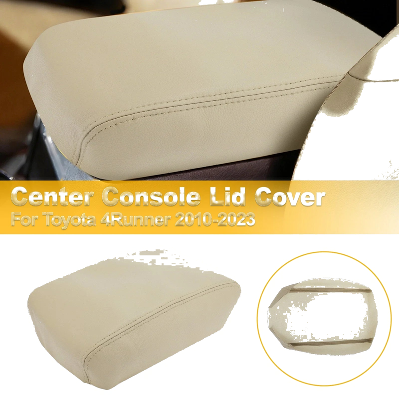 Toyota 4Runner Middle Console Lid Armrest Leather Cover (2010–2023)