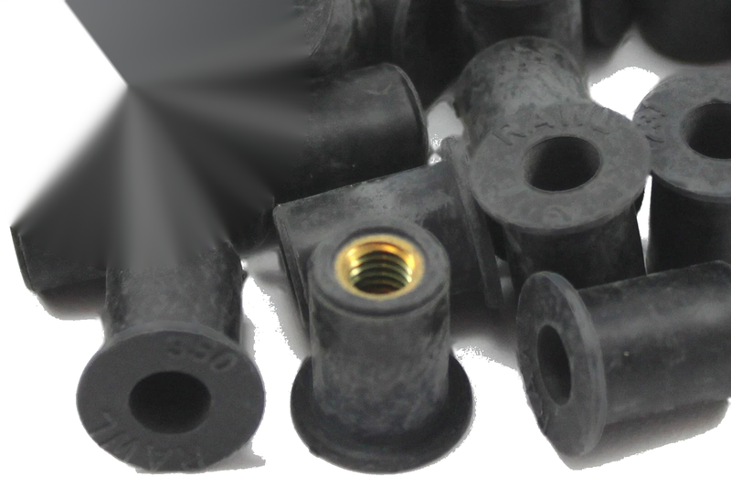 Kawasaki Well Nut / Pack of 10 / M5 Rubber Well Nuts