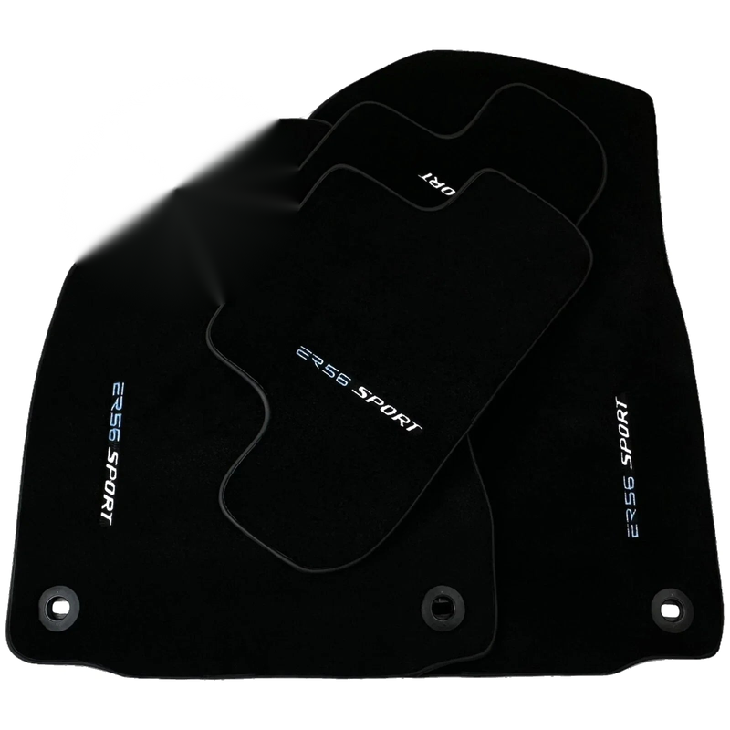 Lexus IS 250 Black Tailored Carpets with Emblem Floor Mats (2013-2022)