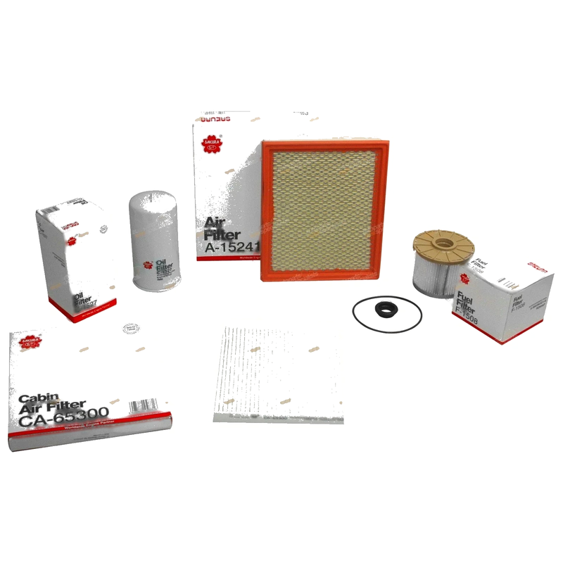 Isuzu D-Max Oil Air Fuel Pollen Cabin Filter Kit (2008-2012)