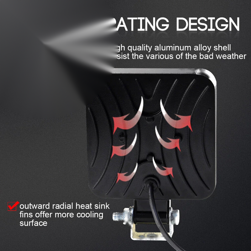 Offroad Truck Car 48W 12V/24V LED Working Lights Lamp Spotlight