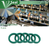 Oil Seal 22.4x30x5mm Rotary Shaft Seal TPU High Pressure Green 5 Pcs