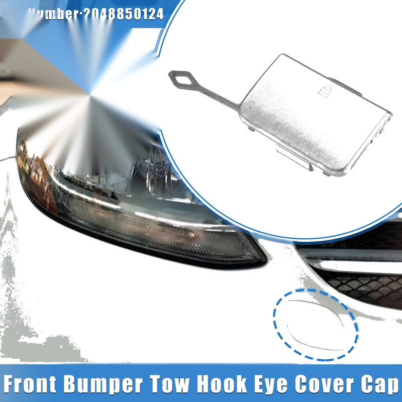 Mercedes-Benz C300 W204 Front Bumper Tow Hook Cover (2008-2015)