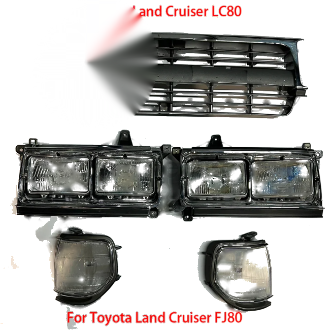 Toyota Land Cruiser LC80 / FJ80 Headlight Assembly with Corner Light