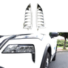 Nissan Rogue Chrome Headlight Front Bumper Trim Covers (2021-2023)